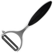 Овощечистка Mallony MODERNO с горизонтальным лезвием, прорезиненная ручка