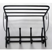 Вешалка настенная с подшапником с узором 4 крючка АЖУР