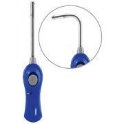 Зажигалка газовая т.м.ECOS GLF-002B, синяя, регулятор уровня пламени, многоразов. заправка газом