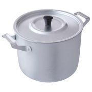 Кастрюля SCOVO 8л, МТ-084 серый, алюминий, без покрытия, металл крышка