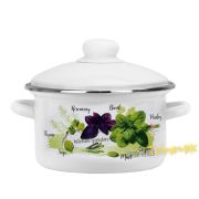 Кастрюля 2 л, эмалированная, Базилик, 01-1610/4  /г. Магнитогорск/