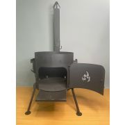 Печь для казана 10 литров, съемные ножки, дверца, труба