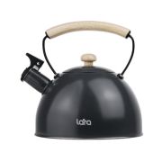 Чайник LARA LR00-92 2,5л. индукция, свисток с курком, ручка дерево