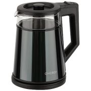 Чайник ENERGY-200 1,2л, стекло, серый, двойной карпус