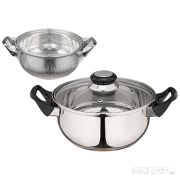 Кастрюля BAK-03 - 2,8 л, ручки-бакелит, одинар. дно