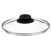 Крышка стеклянная 20 см с метал. ободком